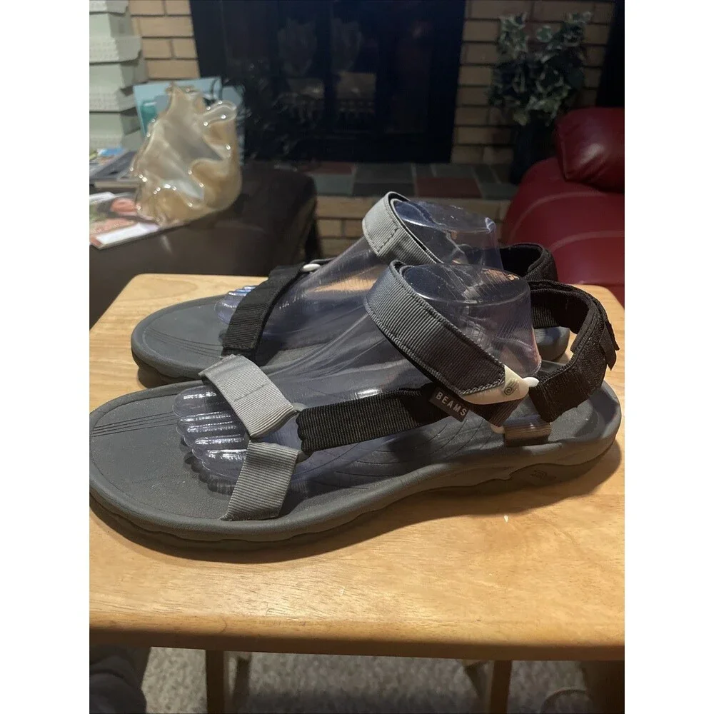 Teva Hydratek Strappy Sandal Men's US Size 13 Outdoor Hiking Walking Gray Black